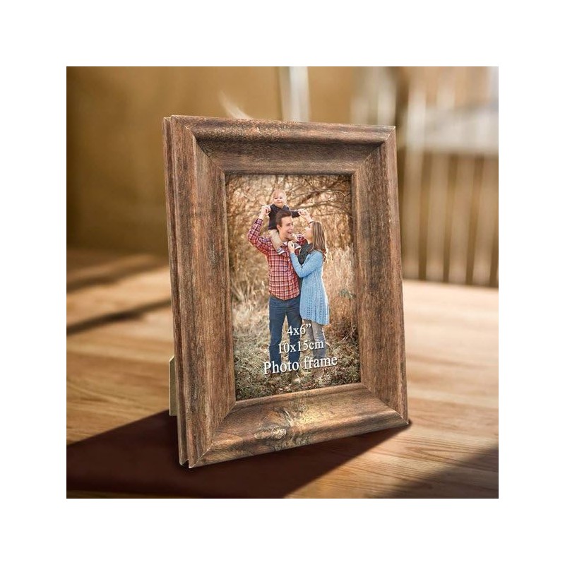 PETAFLOP Rustic Picture Frame, 10 x 15 cm, Set of