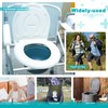 Oumee 120 Count Absorbent Commode Pads for Bedside Commode Bucket,