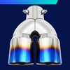 2PCS Dual Exhaust Tips, 2.5 Inch Inlet 3.5 Inch Outlet