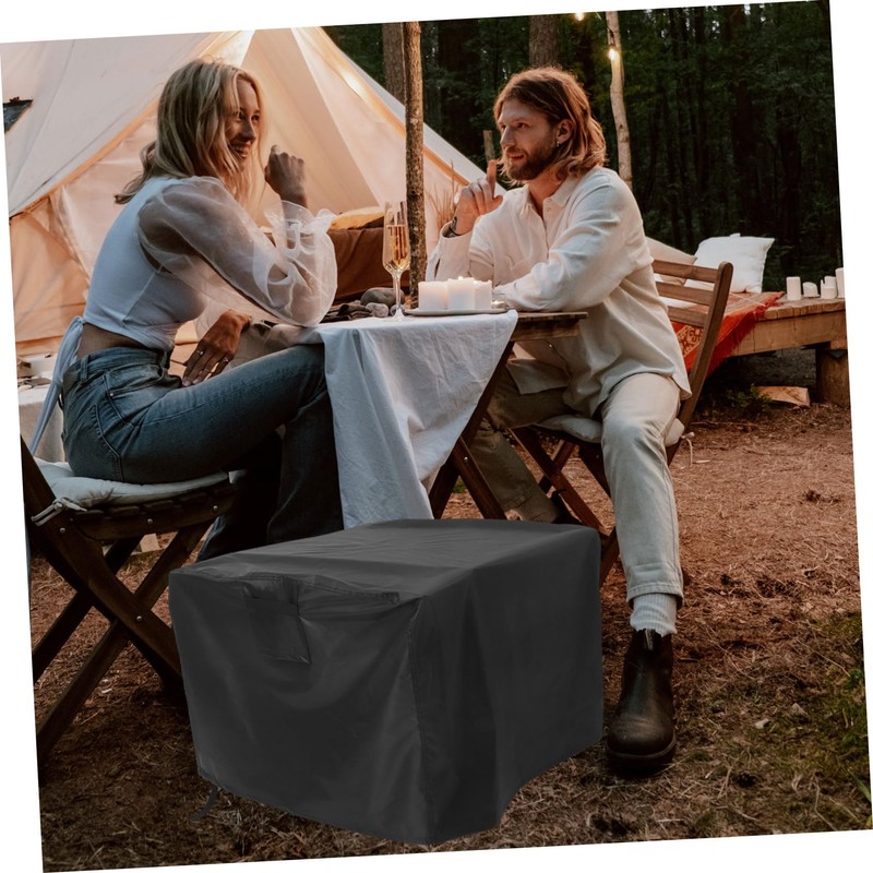 Outanaya Square Fire Pit Cover for Outdoor Gas Table Durable