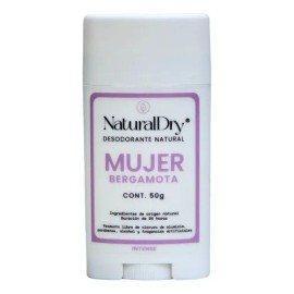 Desodorante Naturaldry Mujer Intense Bergamota En Barra 50g