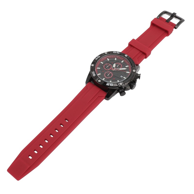 Waterproof Chronograph Watch Fashion Casual Mechanical Silicone Calendar Business Watch