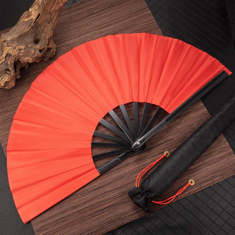 Maitys 2 Packs Large Clap Fans for Line Dancing Large