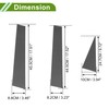 HOPESPANNER Door Pillar Window Trim for Chevy Captiva 2006-2015 Carbon