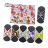 LALAFINA 2 Sets 7pcs Libra Pads Reusable Sanitary Pads Washable