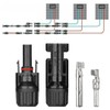 5/10/20PCS Connectors For IP67 MC4 Solar Panel 30A Plug Socket