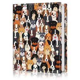 Lebrocoli Photo Album 4x6, 56 Pockets Small Picture Book Pet Dog Puppy, Personalized Large Capacity Mini PU Leather Picture Album Gift for Family Graduation Wedding Travel