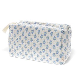 Quilted Wash Bag - Cornflower