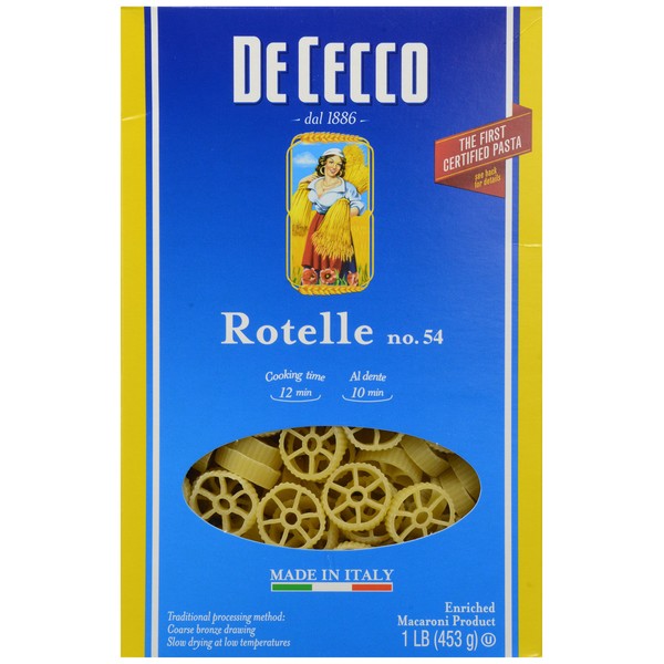De Cecco Pasta Rotelle No.54, 16 oz