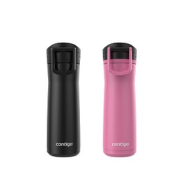 Contigo Jackson Water Bottle, 20 oz, 2-Pack, Pansy; Licorice
