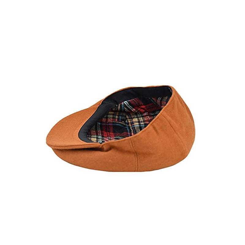 Men's Premium Wool Blend Classic Flat Ivy Newsboy Collection Hat