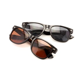 Classic Bifocal Outdoor Reading Sunglasses - Comfortable Stylish Simple Readers (Both Pair, 2.5 x)