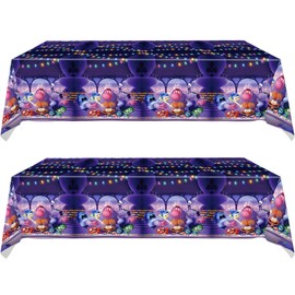 HJFZLY 2Pcs Inside Out Party Tablecloth, Inside Out Table Cover Party Supplies Decorations（70.8 x 42.5）