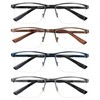 JOLISU 4 Pack Blue Light Blocking Reading Glasses for Men,