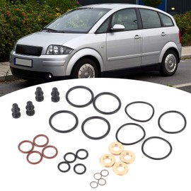 pd injector seal kit Fuel Injector Seals, 4 Set of Fuel Injector Repair Seals Kit Accessories Fit for A2 1.9l 2.0l TDI PD
