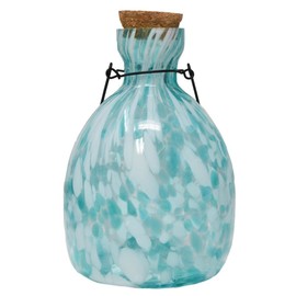 Blue and White Hanging Glass Wasp Trap