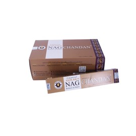 Golden Nag Chandan Räucherstäbchen Großpackung 12 x 15 g