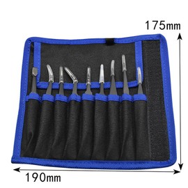 Precision Tweezers Set, 9 PCS Anti-Static ESD Tweezers Set for Modeling, Electronic Repair, Handicraft, Laboratory, Jewelry Manufacturing, Hobby with Storage Bag