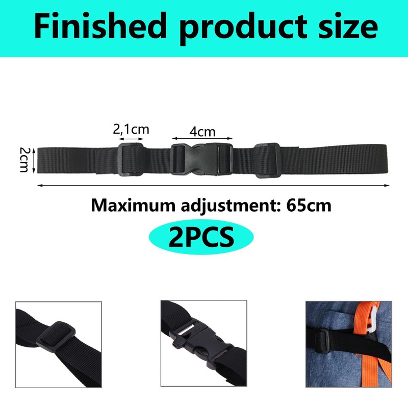 QZKJQDD Backpack Chest Strap, Chest Strap for Backpack, Adjustable Backpack