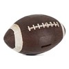 Rustic Brown & White Football Piggy Bank - Realistic Textured
