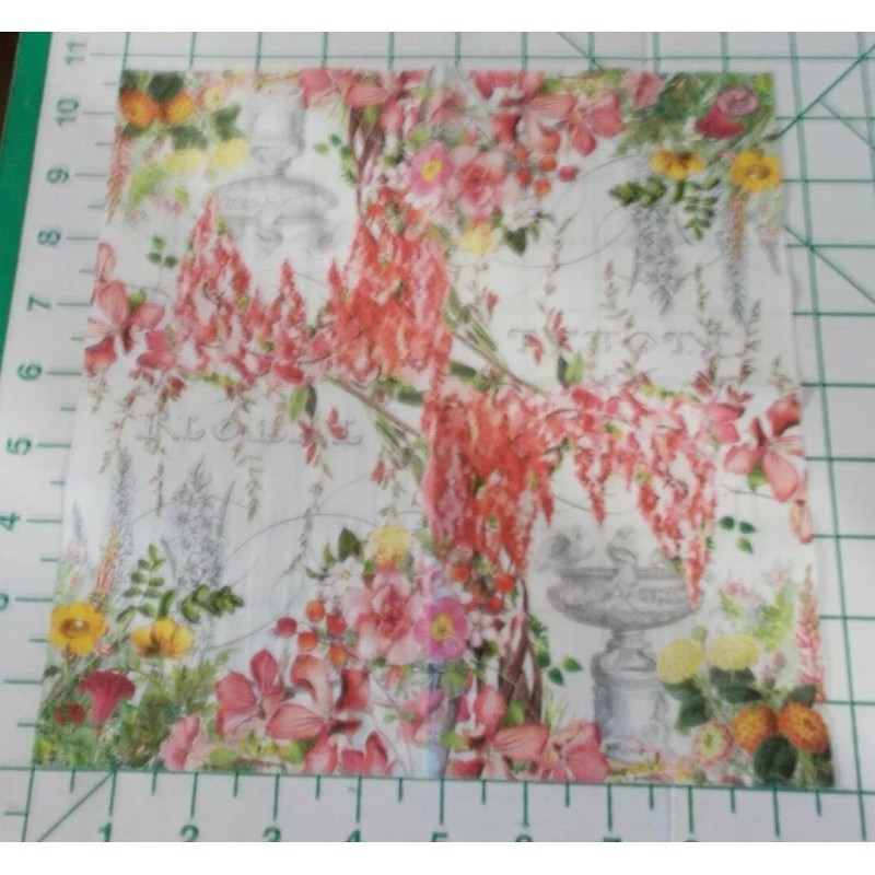 Michel Design Works Two Decorative Cocktail Napkins for Decoupage "In