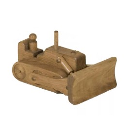 Amish Handmade BULLDOZER WOOD TOY - Amish Handmade Working Construction Truck Waldorf Play USA