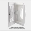 ABS Plastic Bathroom Exhaust Fan Cover with Springs, Ceiling/Wall Mounted