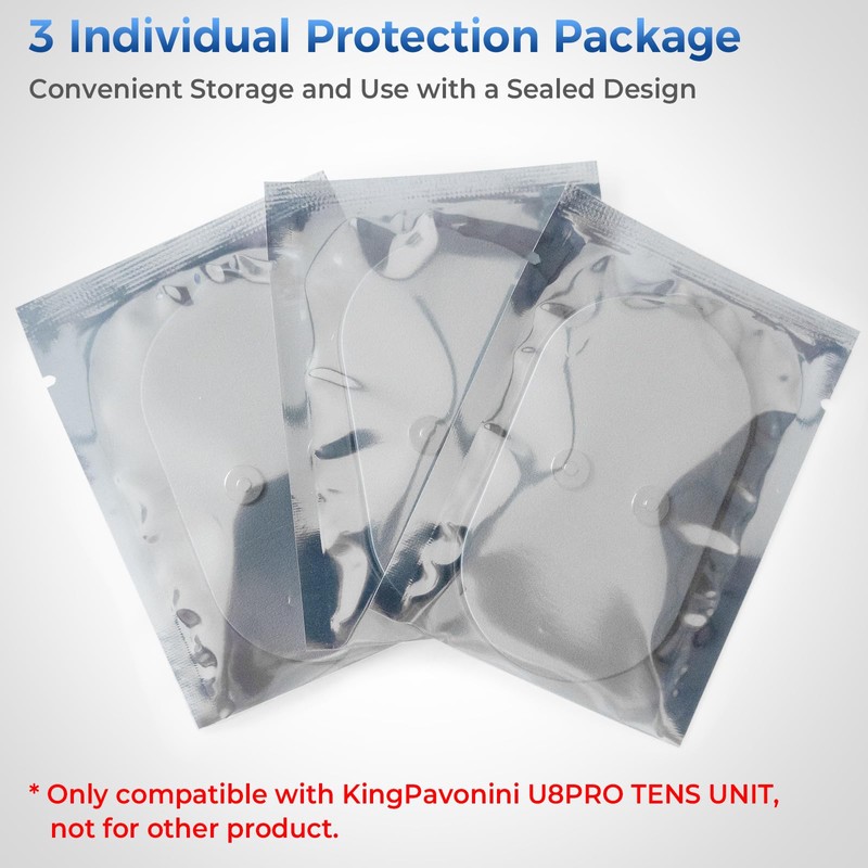 KingPavonini U8PRO TENS Unit Replacement Pads, Only Compatible with U8PRO