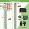 HOLANHING 60"/40"/24" Metal Moss Pole, D Shape Sphagnum Moss Pole,
