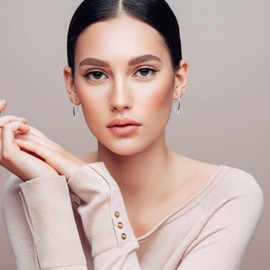 Silber Tränenform-Durchziehhörringe für Damen – Hypoallergene Anhänger-Ohrringe mit offenem Hoop-Design, Elegante Schmuckgeschenke für Valentinstag/Geburtstag