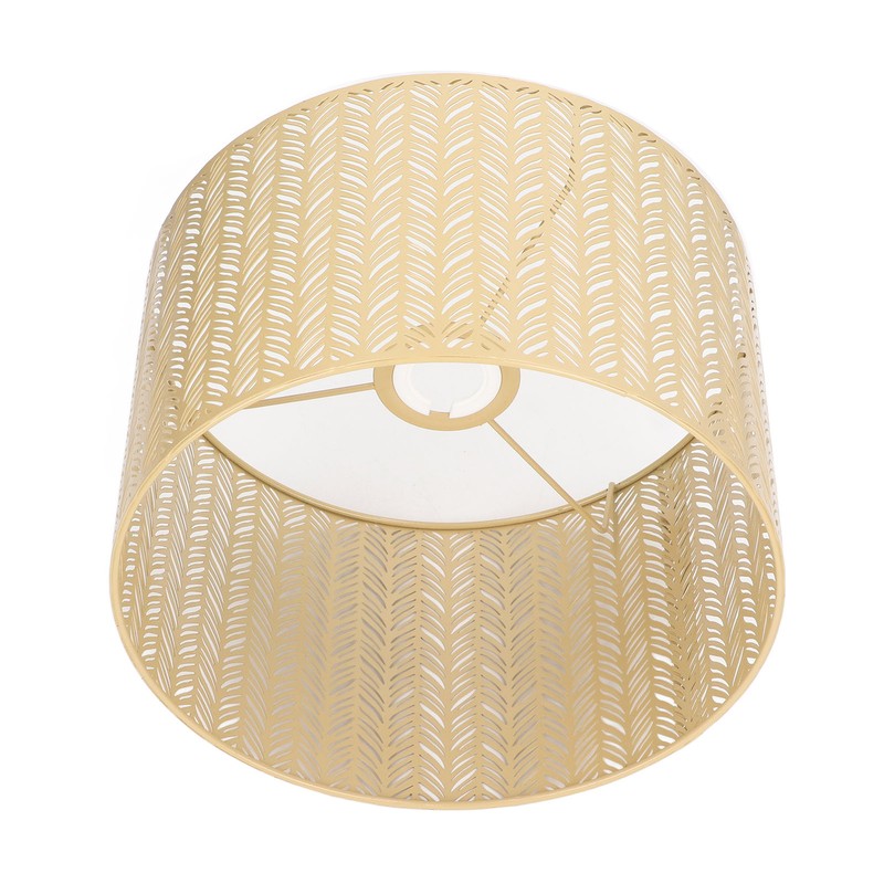 Drum Lamp Shade E27 E14 Clip Fir Leaf Shape Hollow