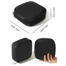 CHENGZI Cosmetic and Personal Items Organizer Bag Black