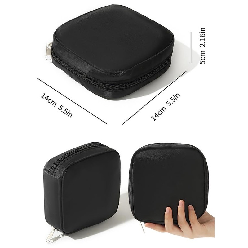 CHENGZI Cosmetic and Personal Items Organizer Bag Black