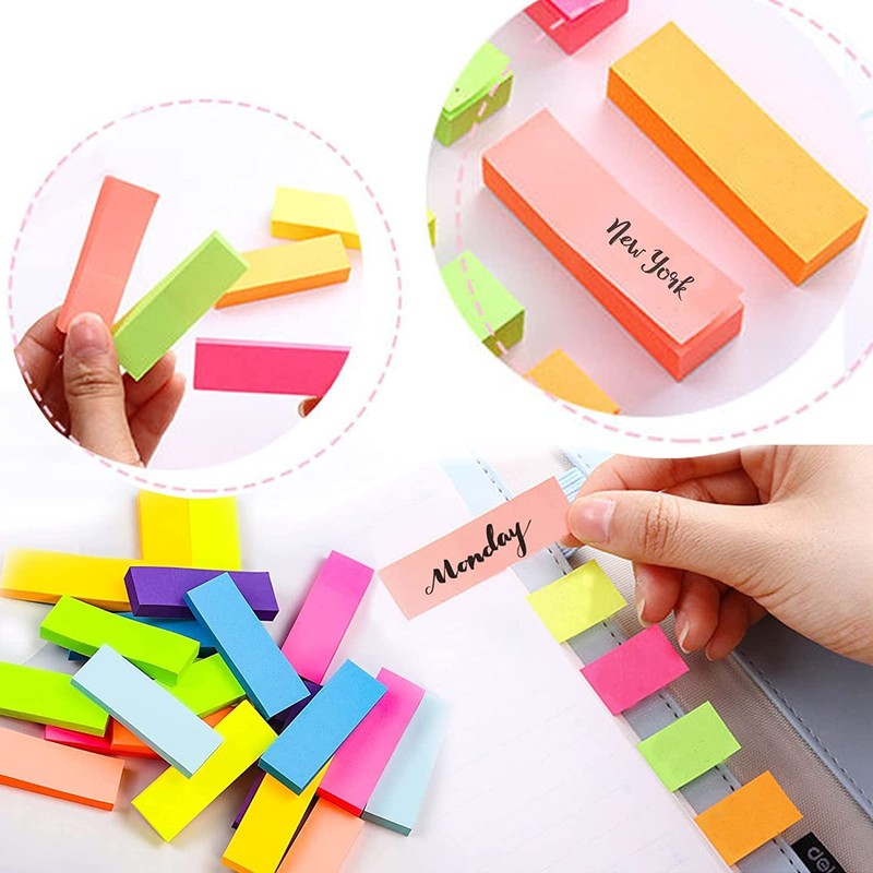 Sticky Notes, 1600 Sheets 1 x 3 in Self Sticky
