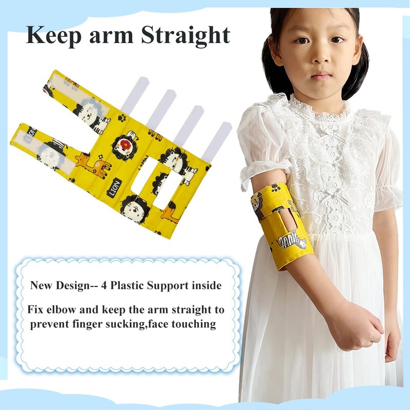 Prevent scratching face, thumb sucking habit, pull IV pipes, elbow