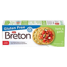 Dare Breton, Cracker Herb Garlic, 4.76 Ounce