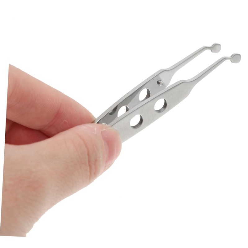 BIUDECO Ergonomic Round Tip Massage Tweezers Facial Tweezers for Men