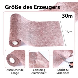 Anstore Non-Woven Table Runner Reusable Decorative Fabric Table Runner in Pink 23 cm x 30 m for Weddings, Communions, Christenings and All Celebrations