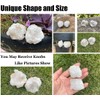 MOGEMT 2 Pack Crystal Cabinet Knobs Stone Drawer Pulls Irregular