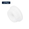 sourcing map 2Pcs White Plug Holes, Waterproof Rubber Button Plug