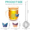 Tea Infuser Set with Dual Butterfly Pendants - NSTaygate Premium