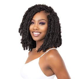 Janet Collection Crochet Braids Nala Tress 3X Butterfly Locs 3Pcs (101214) (1-pack, 4)