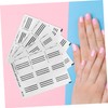 SAFIGLE 4 Pcs Crescent Shaped French Tip Nail Art Stickers
