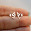 Sterling Silver Treble Clef Earrings