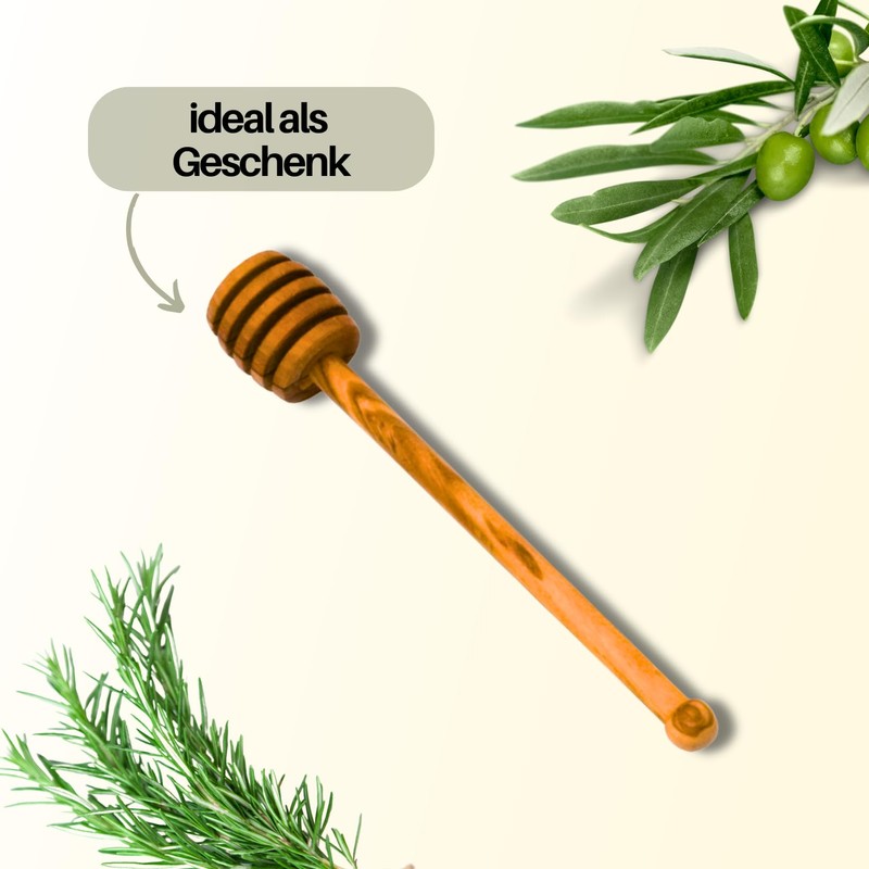 Hansi Olive Wood Honey Dipper/