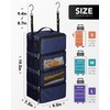 Vokelater Suitcase Organizer, Travel Luggage Organizer Hanging Shelves Packing Cube