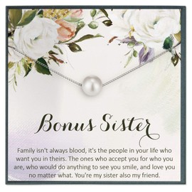 Sister of The Groom Gifts from Bride to Sister in Law Wedding Gifts for Bonus Sister Gifts for Sister in Law Necklace Gifts for Sister of The Groom