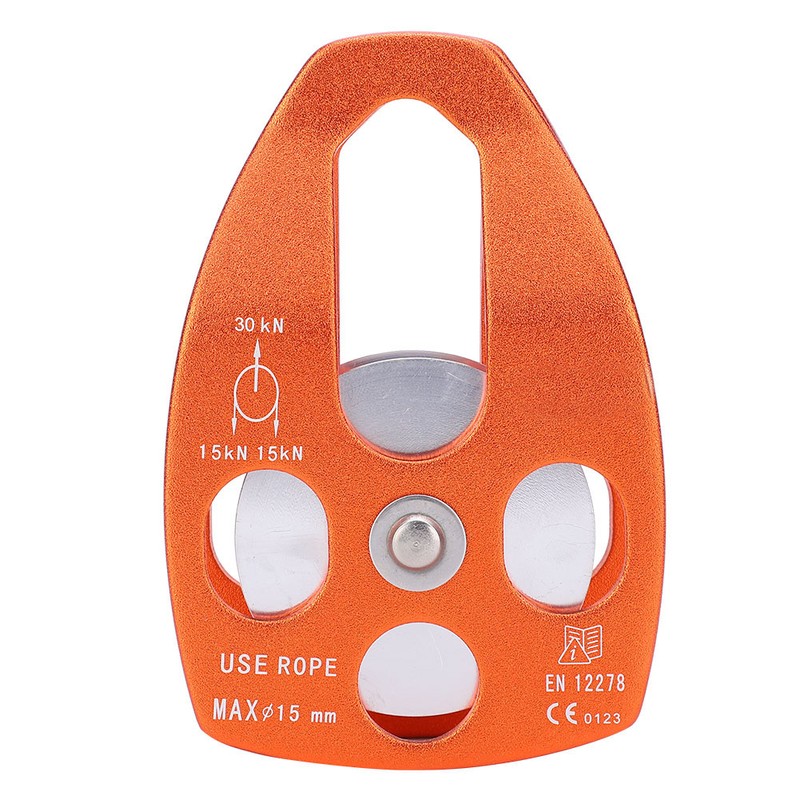 30KN Large Single Pulley Bearing Sheave Sliding Side Plate for