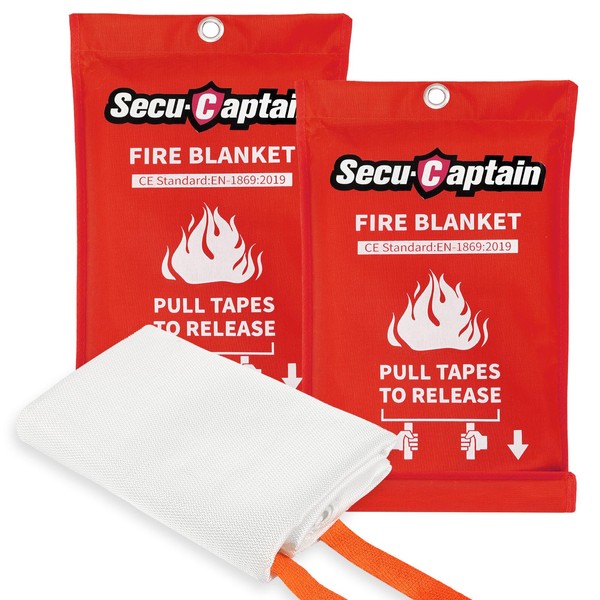 SecuCaptain Emergency Fire Blanket for Home and Kitchen - 2