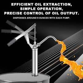 55 Gallon Drum Pump Kit: Includes Aluminum Drum Wrench, Lever Action Barrel Pump;55 gallon pump with Drum Plug Bung Wrench for Opening 10 to 55 Gallon Drums